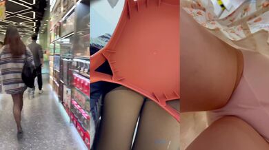 商城跟随偷窥漂亮小姐姐 颜值高黑丝小内内看着超诱惑 男朋友在也照抄不误