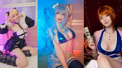 巨乳COS福利姬 Enafox 付费新作 小狐狸用水晶棒爆插嫩肛 玩双屌齐插粉穴 玩法变态超刺激！